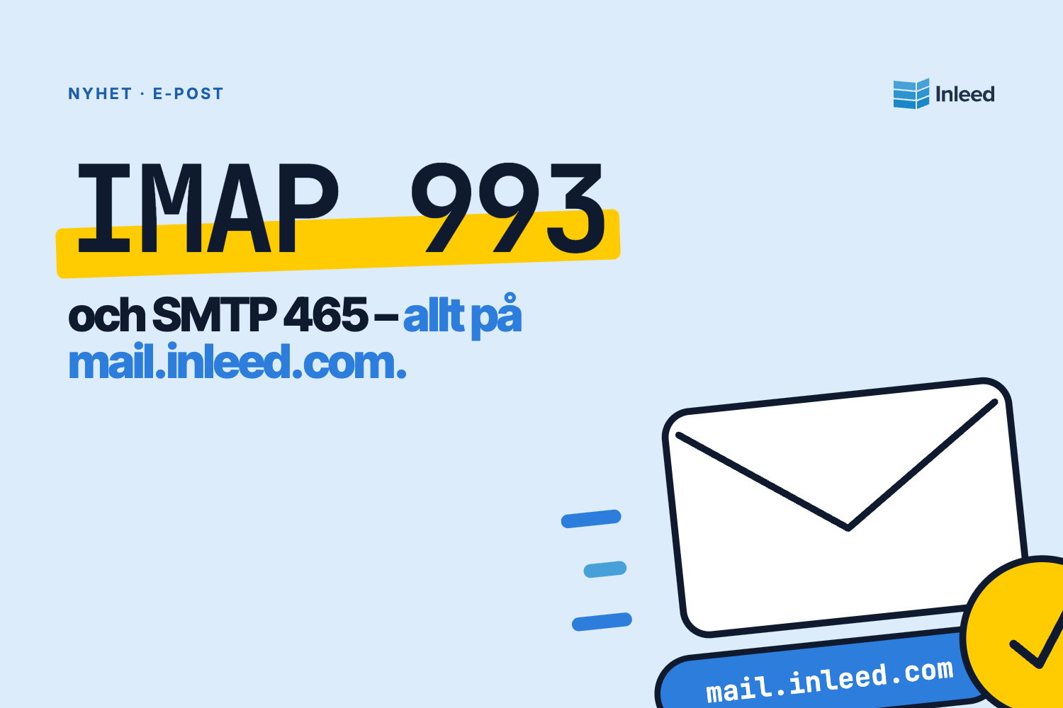 Universalt värdnamn för e-post och enklare webmail 
